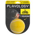 Playology Squeaky Chew Ball for Dogs - Medium Chicken Scented Bouncy Floating Toy (up to 50 lbs)