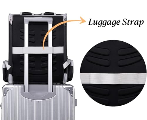 Pollason Pet Backpack Carrier for Cats and Small Dogs up to 15 lbs - Collapsible Travel Backpack with Mesh Ventilation (Black)
