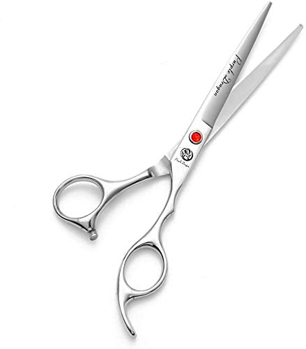 Purple Dragon Hair Cutting Shears 5-10 Inch – Japanese 440C Stainless Steel Scissors for Barber & Pet Grooming with Bag