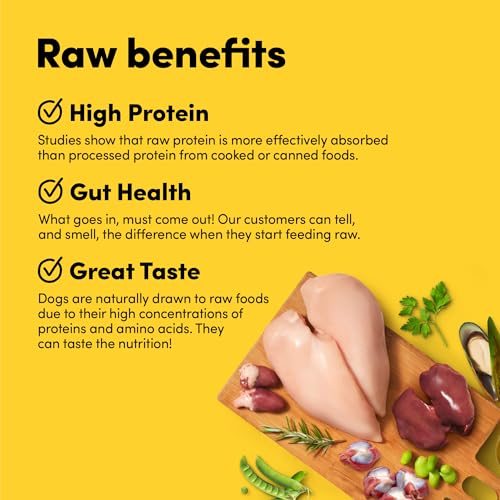 RawMix50 Chicken Freeze-Dried Raw Dog Food – 50% Organ Meat, High Protein, Grain-Free, 12 oz