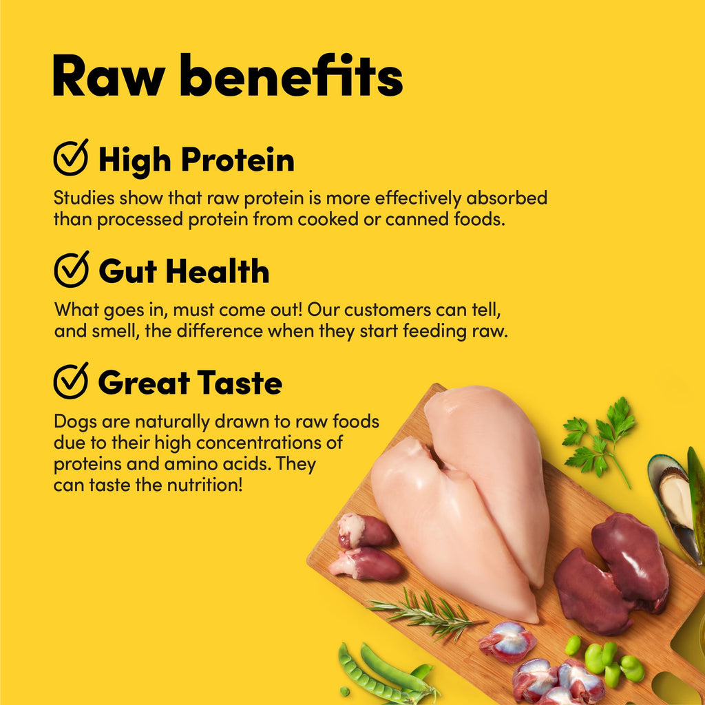 RawMix50 Chicken Freeze-Dried Raw Dog Food – 50% Organ Meat, High Protein, Grain-Free, 12 oz