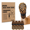 Roilpet Non-Slip Dog Socks for Licking Prevention, Traction on Hardwood Floors, Paw Protector for Senior Dogs, Size Medium (Pack of 4)