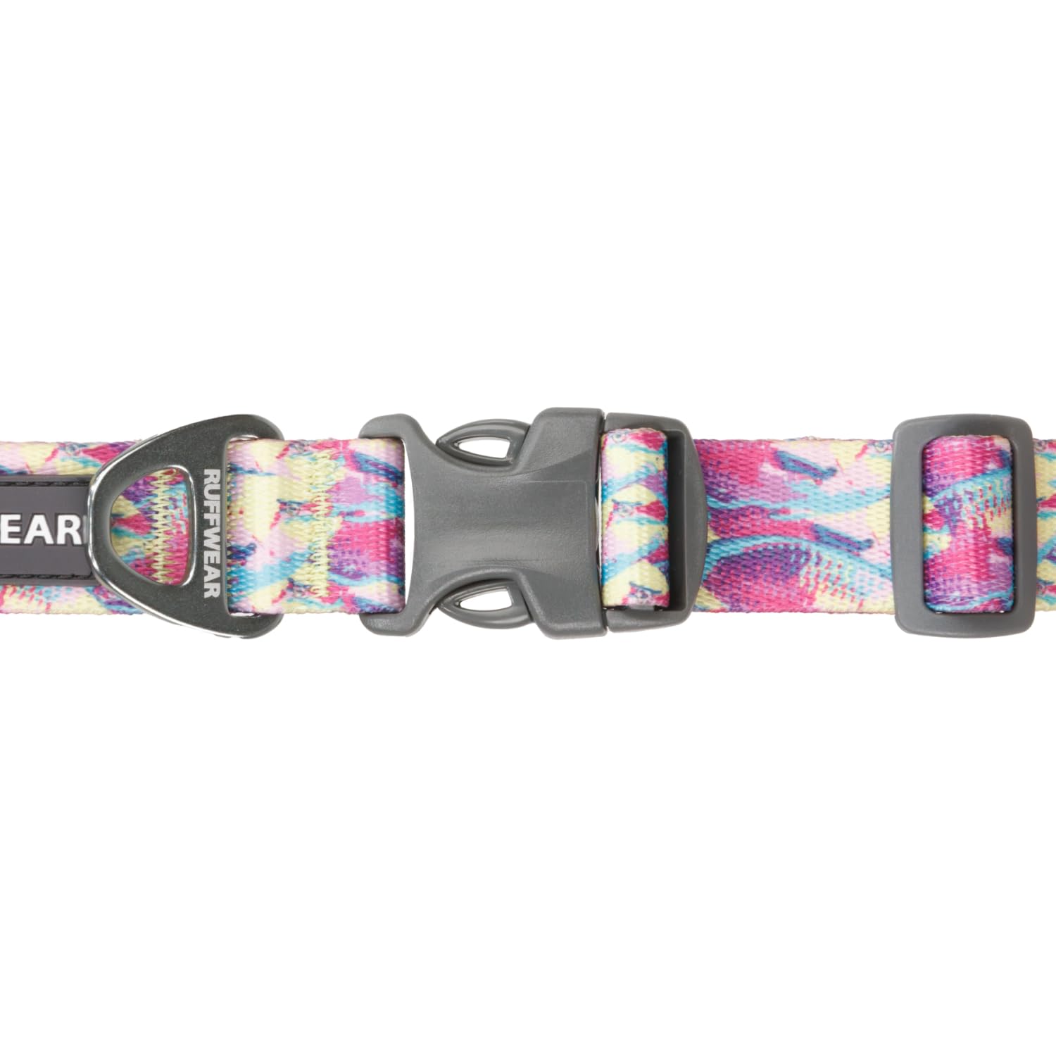 Ruffwear Front Range Dog Collar - Reef Fish - Adjustable 14-20 Inch Lightweight with Silencer