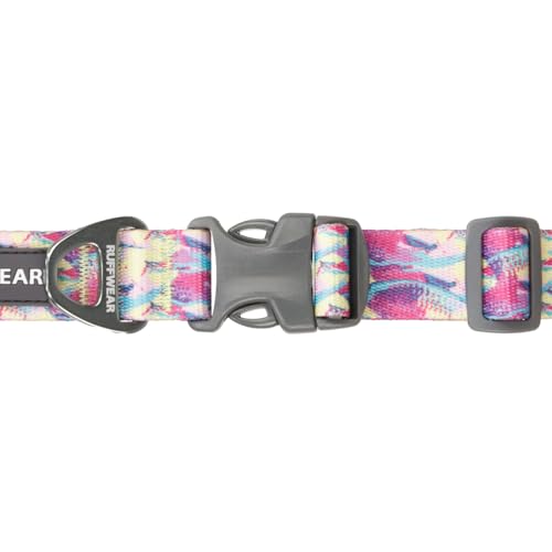Ruffwear Front Range Dog Collar - Reef Fish - Adjustable 14-20 Inch Lightweight with Silencer