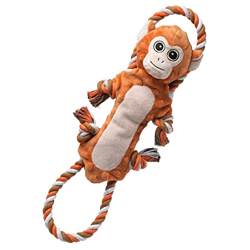 Sedioso Dog Tug Toy – Monkey Plush with Squeaker and Crinkle Paper for Interactive Play