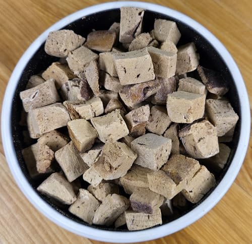 Shepherd Boy Farms Freeze Dried Bison Liver Dog & Cat Treats – Single Ingredient, High Protein, Low Calorie, Made in USA, 3 oz