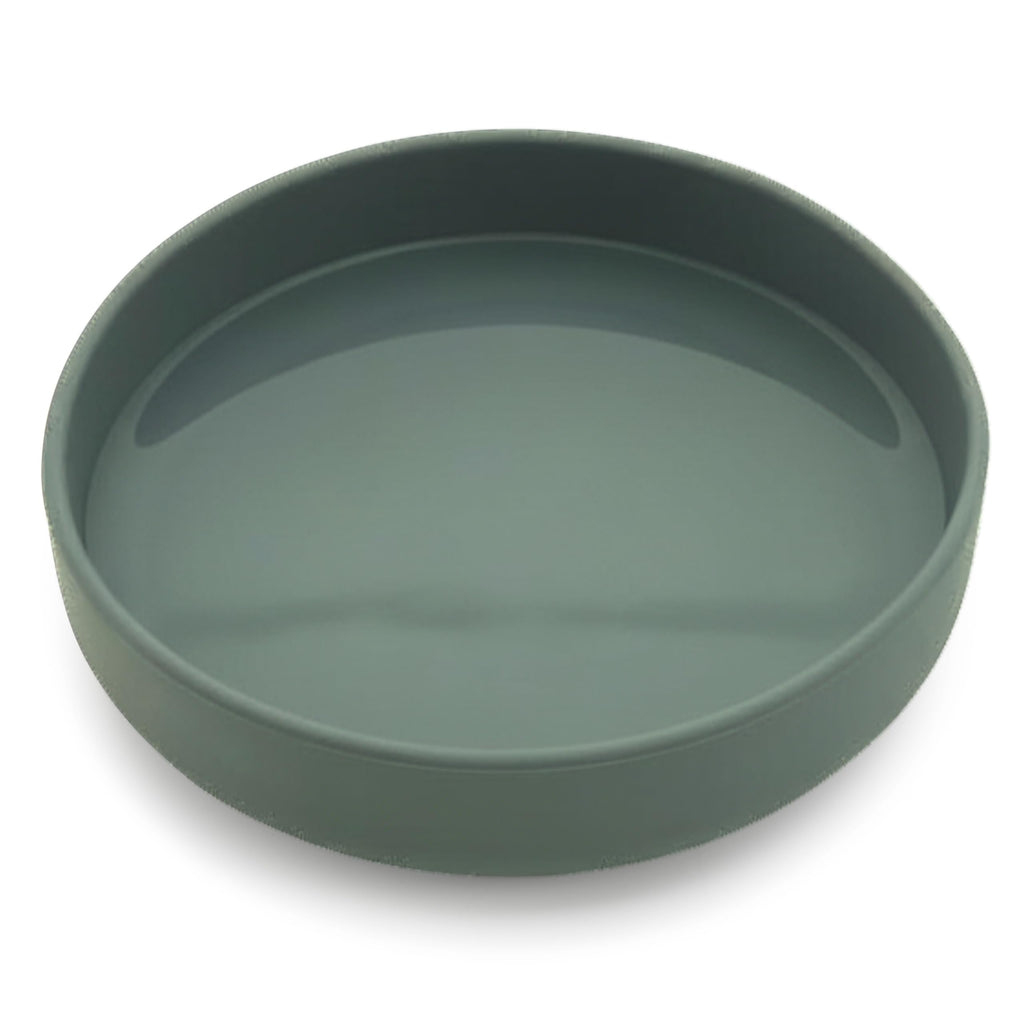Should We Go? Spruce Silicone Dog Bowl – 2 Cup No-Spill, Suction Cup, Dishwasher Safe
