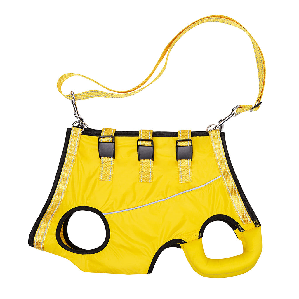 Small Dog Lift Harness for Senior or Disabled Dogs - Full Body Support with Adjustable Strap - Yellow Vest by ACDOK
