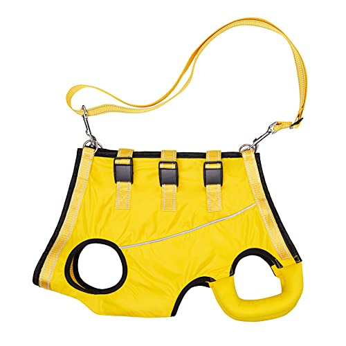 Small Dog Lift Harness for Senior or Disabled Dogs - Full Body Support with Adjustable Strap - Yellow Vest by ACDOK