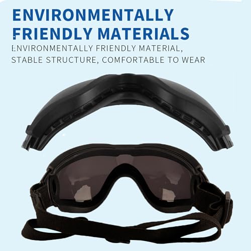 Small Dog Sunglasses with UV Protection & Adjustable Strap – Windproof Goggles for Tiny Breeds