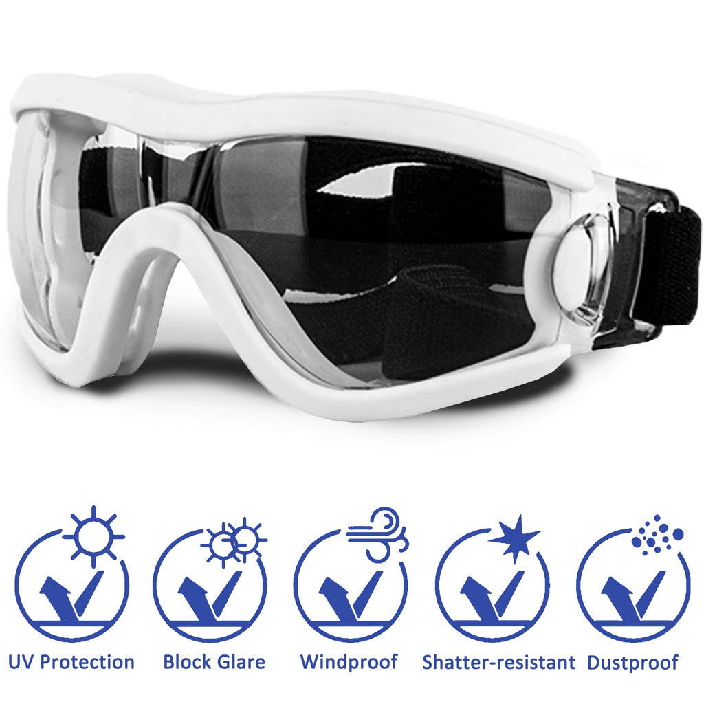 Small Dog Sunglasses with UV Protection & Adjustable Strap – Windproof Goggles for Tiny Breeds