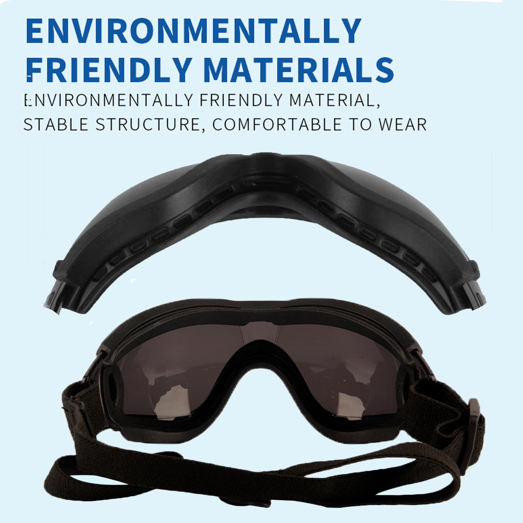 Small Dog Sunglasses with UV Protection & Adjustable Strap – Windproof Goggles for Tiny Breeds
