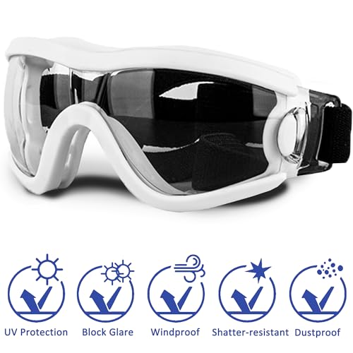 Small Dog Sunglasses with UV Protection & Adjustable Strap – Windproof Goggles for Tiny Breeds