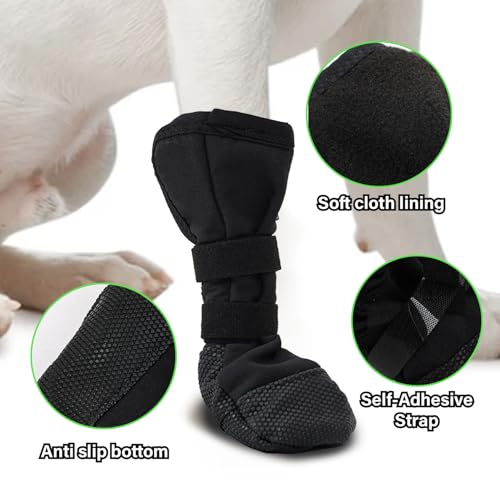 Snugrance Dog Paw Wound Recovery Boot – Lick-Proof, Non-Slip, Adjustable for Medium to Large Dogs (XL, 2-Pack)