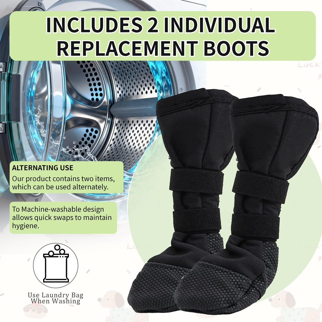 Snugrance Dog Paw Wound Recovery Boot – Lick-Proof, Non-Slip, Adjustable for Medium to Large Dogs (XL, 2-Pack)