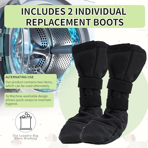 Snugrance Dog Paw Wound Recovery Boot – Lick-Proof, Non-Slip, Adjustable for Medium to Large Dogs (XL, 2-Pack)
