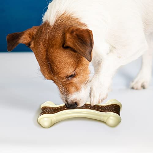 Sosation 3-Pack Beef-Flavored Nylon Chew Bones for Aggressive Chewers - Medium Size