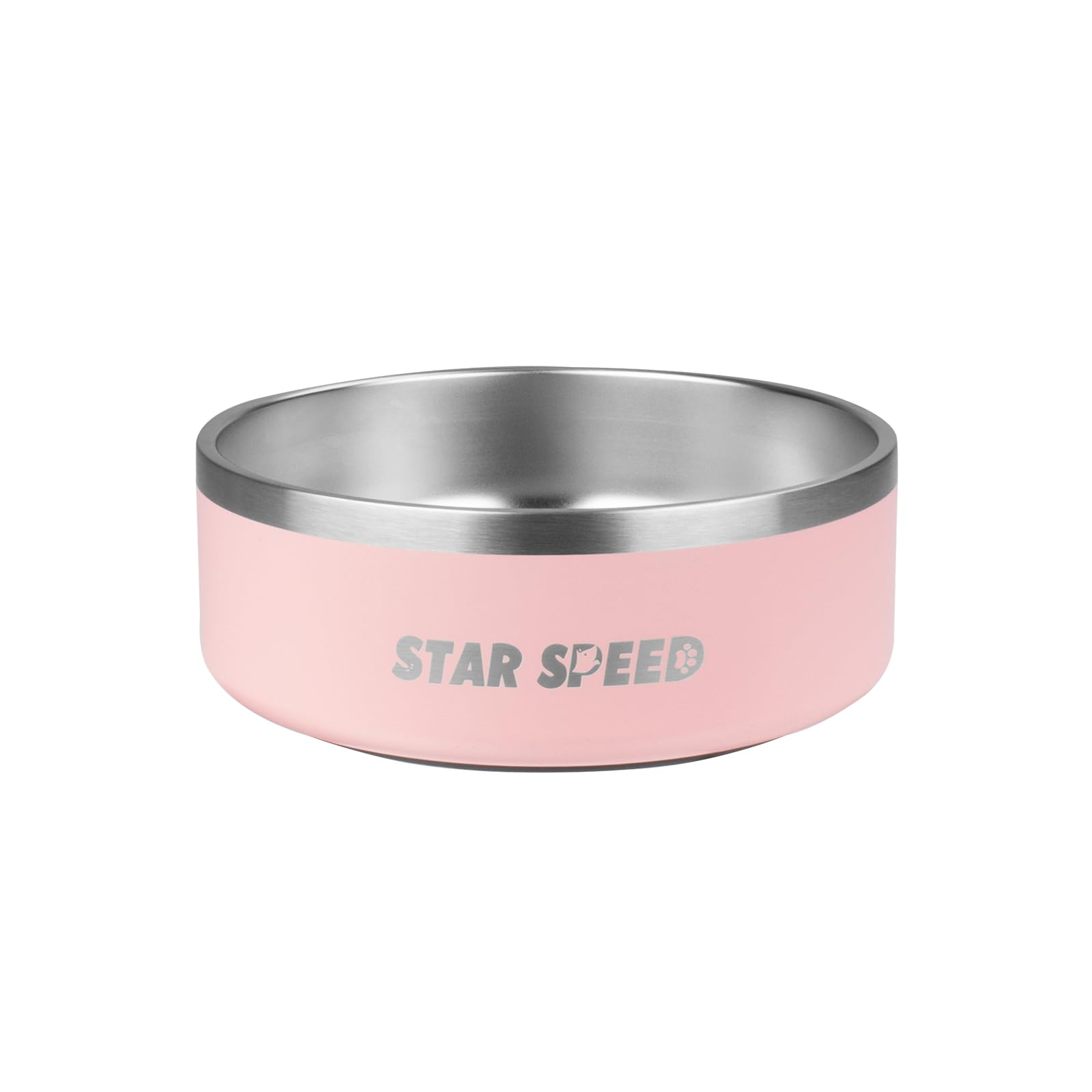 StarSpeed 42oz Stainless Steel Dog Bowl – Non-Slip Rubber Base, Double-Wall Insulated, Dishwasher Safe