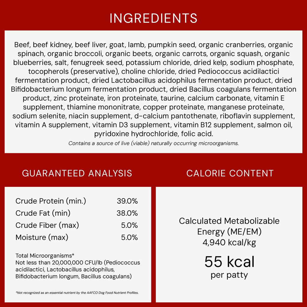 Stella & Chewy's Freeze-Dried Raw Dinner Patties - Red Meat Blend - 5.5 oz for Dogs
