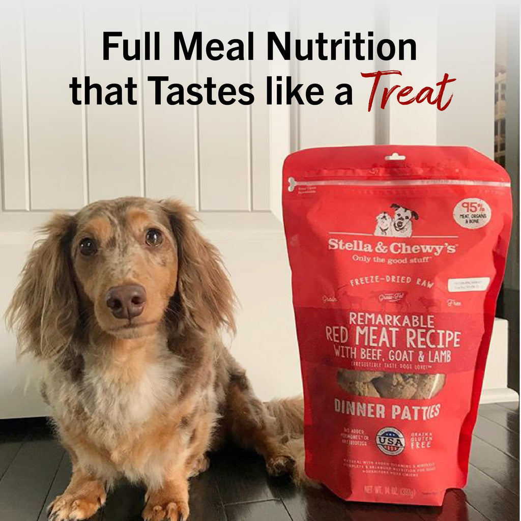 Stella & Chewy's Freeze-Dried Raw Dinner Patties - Red Meat Blend - 5.5 oz for Dogs