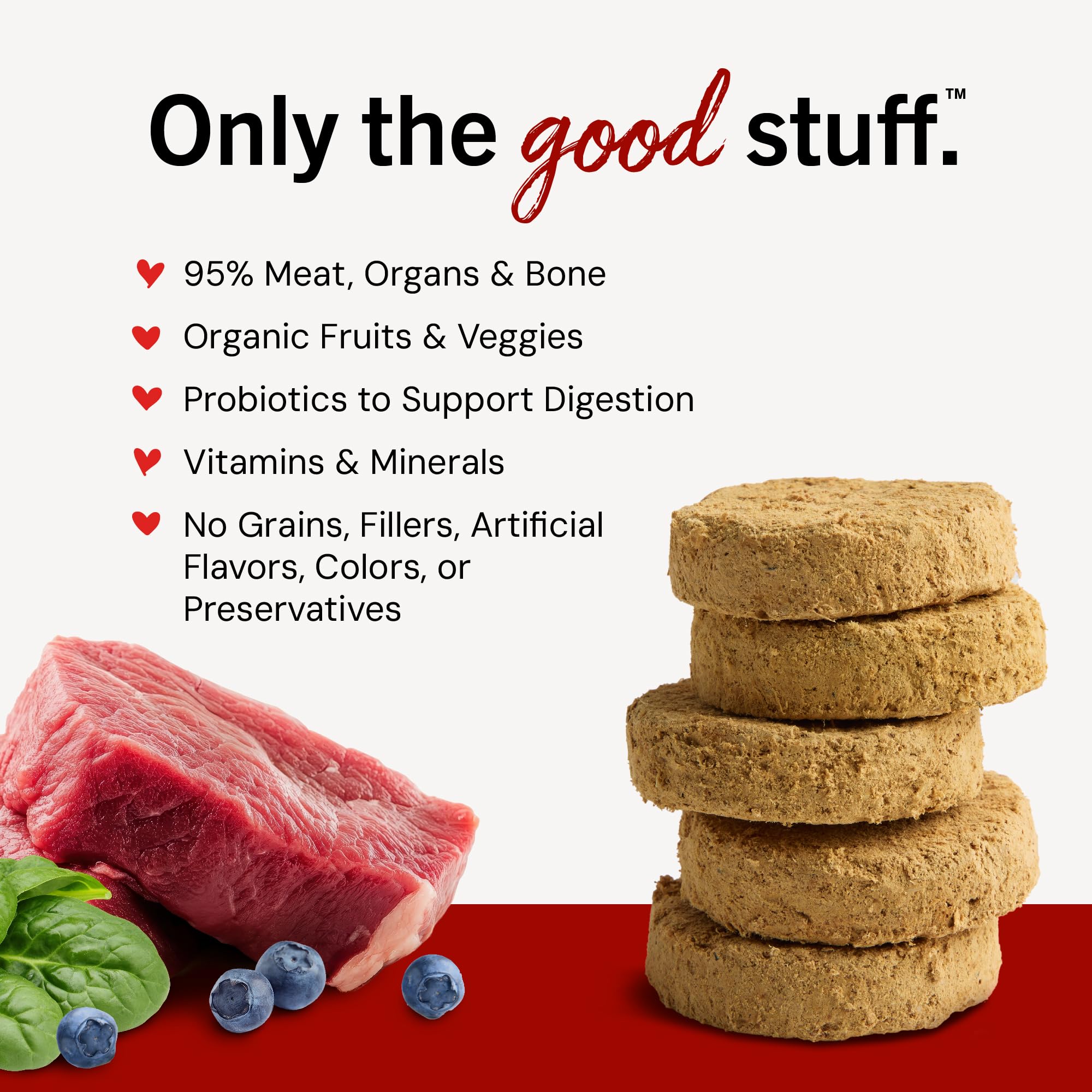 Stella & Chewy's Freeze-Dried Raw Dinner Patties - Red Meat Blend - 5.5 oz for Dogs