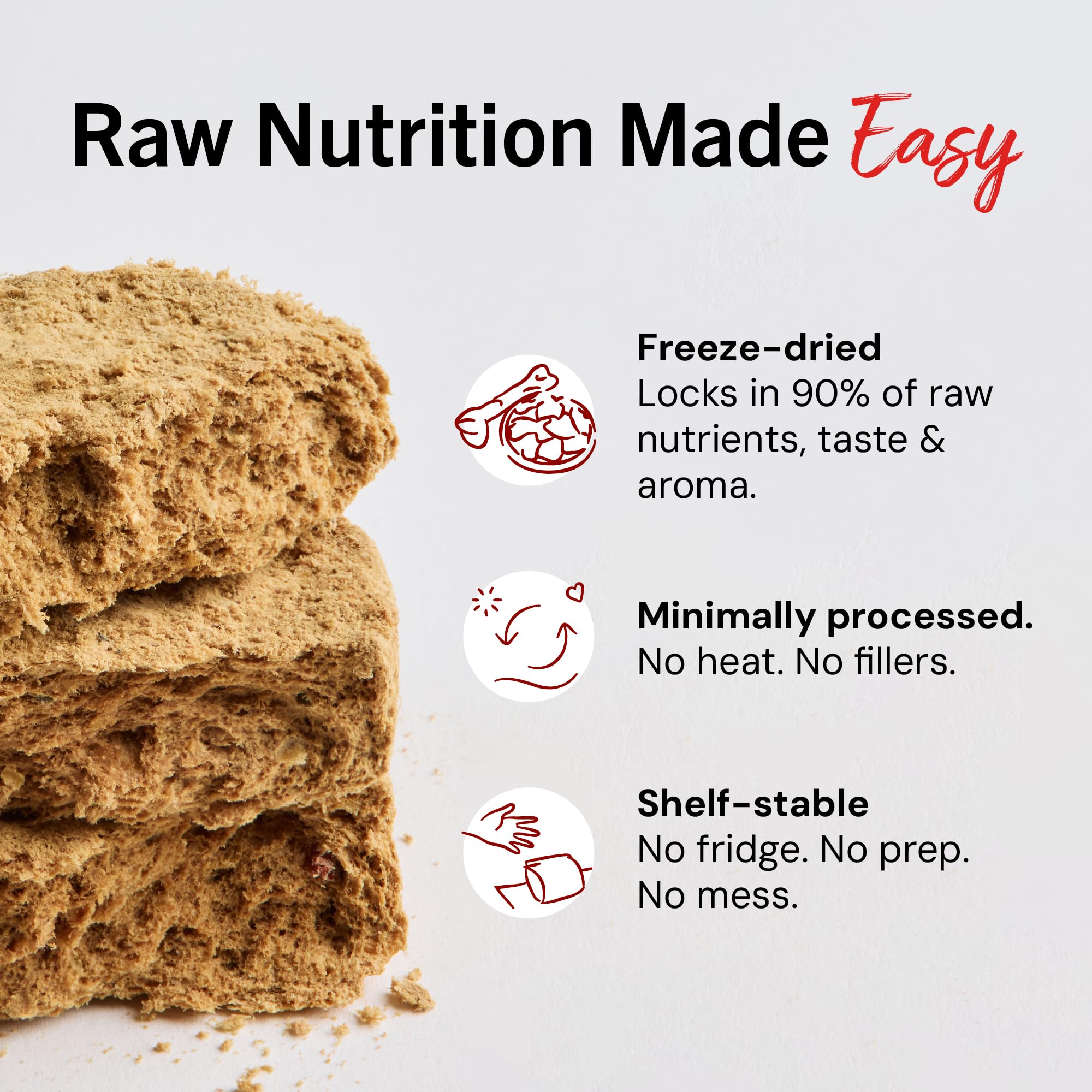 Stella & Chewy's Freeze-Dried Raw Dinner Patties - Red Meat Blend - 5.5 oz for Dogs
