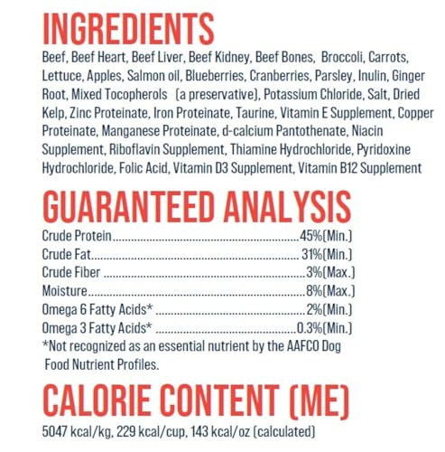 Stewart Freeze Dried Raw Dog Food Beef & Vegetables 8 oz – Complete Meal or Topper