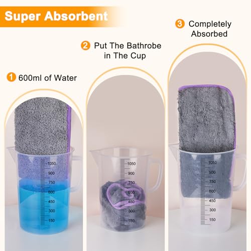 Super Absorbent Dog Bathrobe for Quick Drying – Soft Fleece, Adjustable, Machine Washable (S-XXL)