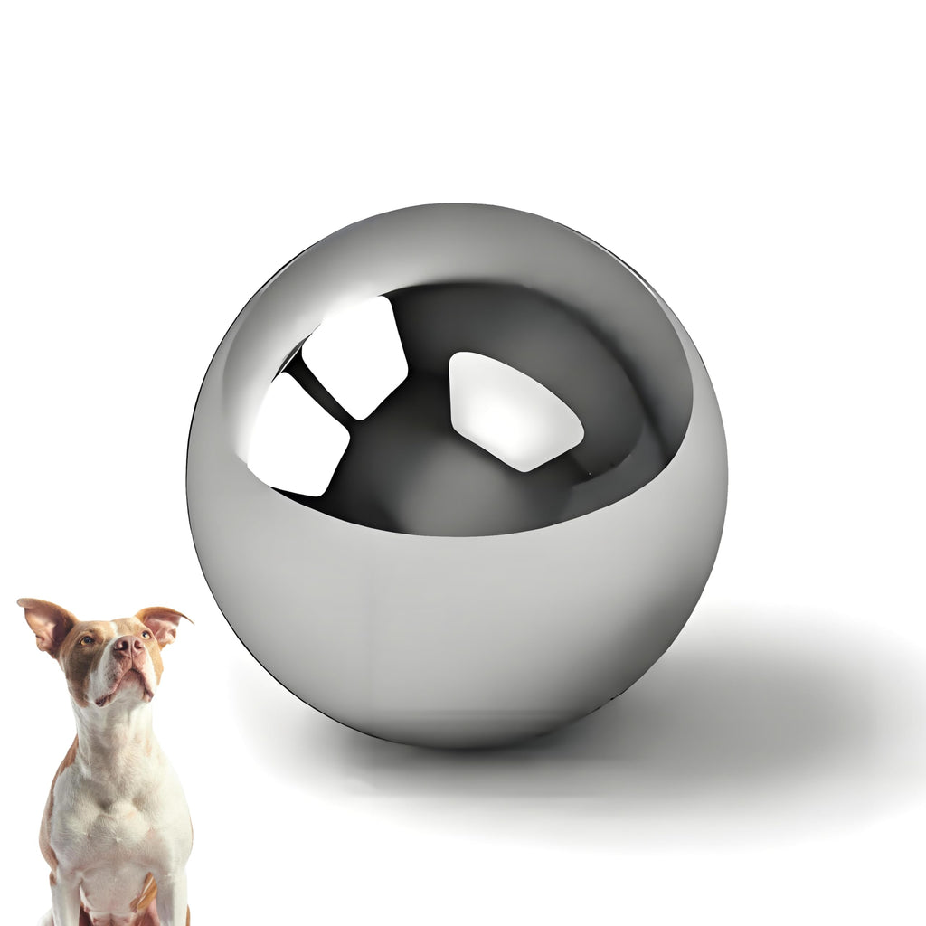 SUS304 Stainless Steel Slow Feeder Ball for Small Dogs – 2.5 Inch – Prevents Choking and Bloating