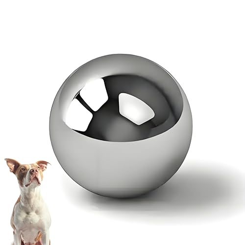SUS304 Stainless Steel Slow Feeder Ball for Small Dogs – 2.5 Inch – Prevents Choking and Bloating