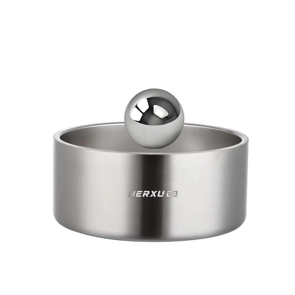 SUS304 Stainless Steel Slow Feeder Ball for Small Dogs – 2.5 Inch – Prevents Choking and Bloating