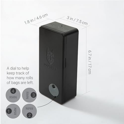 SVD.PET Poop Bag Dispenser: Wall Mount, Hanging, or Tabletop - Holds 4 Rolls, Magnetic Lid, Rainproof
