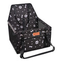 SWIHELP Small Dog Car Seat - Portable Booster with Safety Leash and Anti-Collapse PVC Support