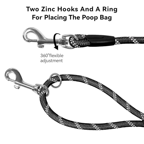 Tairro Heavy Duty Reflective Dog Training Leash 30FT – High-Strength Nylon Rope for Large Dogs, Outdoor Walking and Camping