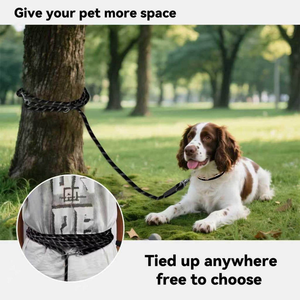 Tairro Heavy Duty Reflective Dog Training Leash 30FT – High-Strength Nylon Rope for Large Dogs, Outdoor Walking and Camping