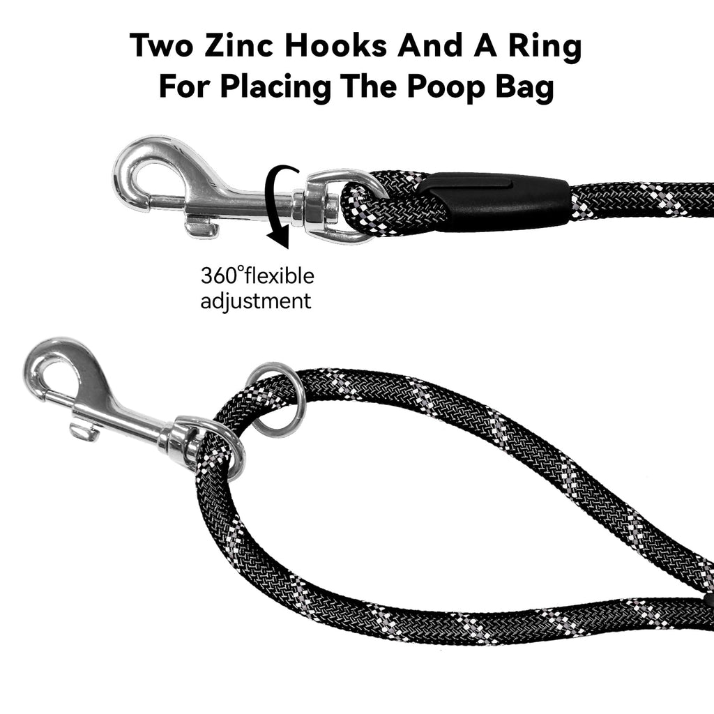 Tairro Heavy Duty Reflective Dog Training Leash 30FT – High-Strength Nylon Rope for Large Dogs, Outdoor Walking and Camping