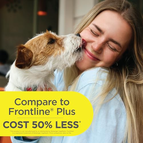 TevraPet FirstAct Plus Flea Treatment for Extra Large Dogs (89+ lbs) – 3 Doses, Fipronil-Based, Same Active Ingredients as Frontline Plus