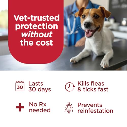 TevraPet FirstAct Plus Flea Treatment for Extra Large Dogs (89+ lbs) – 3 Doses, Fipronil-Based, Same Active Ingredients as Frontline Plus