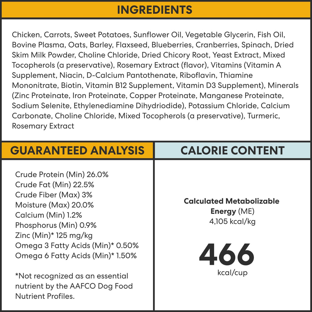 The Pets Table Chicken & Sweet Potato Air-Dried Dog Food, 1 lb Bag
