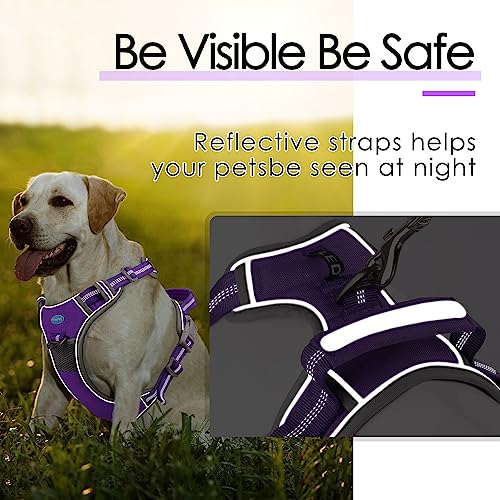 ThinkPet No Pull Dog Harness - Breathable Sport Vest with Handle for Medium Large Dogs