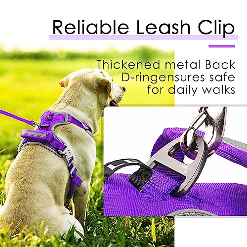 ThinkPet No Pull Dog Harness - Breathable Sport Vest with Handle for Medium Large Dogs