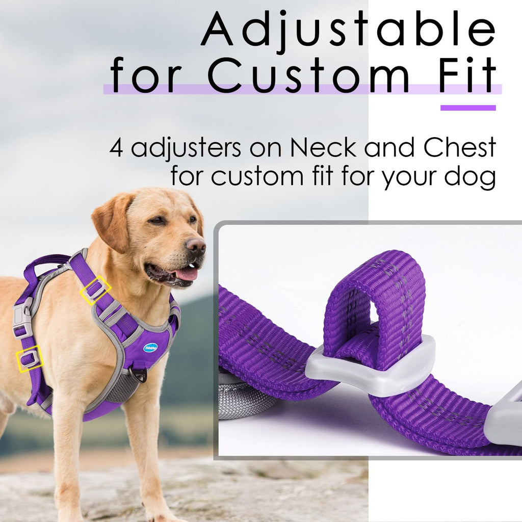 ThinkPet No Pull Dog Harness - Breathable Sport Vest with Handle for Medium Large Dogs
