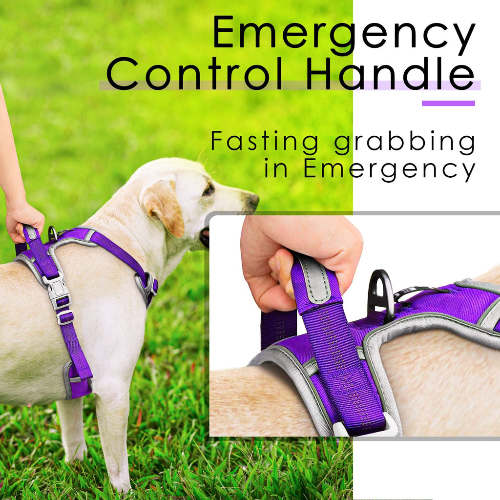 ThinkPet No Pull Dog Harness - Breathable Sport Vest with Handle for Medium Large Dogs