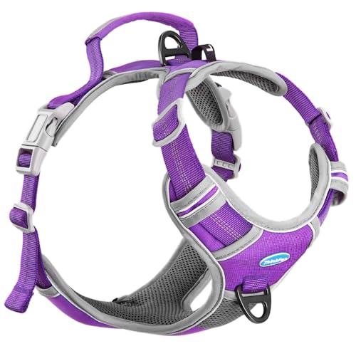 ThinkPet No Pull Dog Harness - Breathable Sport Vest with Handle for Medium Large Dogs