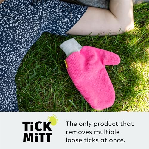 TiCK MiTT Pink Tick Removal Glove – Chemical-Free, Reusable Tool for Pets and People