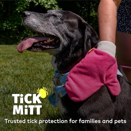 TiCK MiTT Pink Tick Removal Glove – Chemical-Free, Reusable Tool for Pets and People