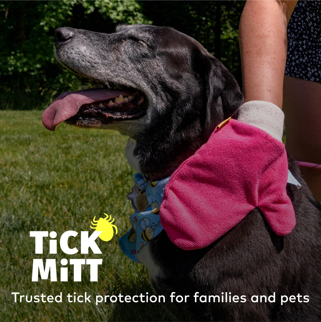 TiCK MiTT Pink Tick Removal Glove – Chemical-Free, Reusable Tool for Pets and People
