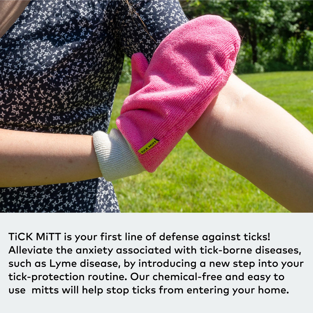 TiCK MiTT Pink Tick Removal Glove – Chemical-Free, Reusable Tool for Pets and People