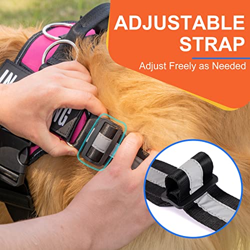 Tsikavo No Pull Dog Harness Size M Rose - 3 Ring Reflective Vest with Handle