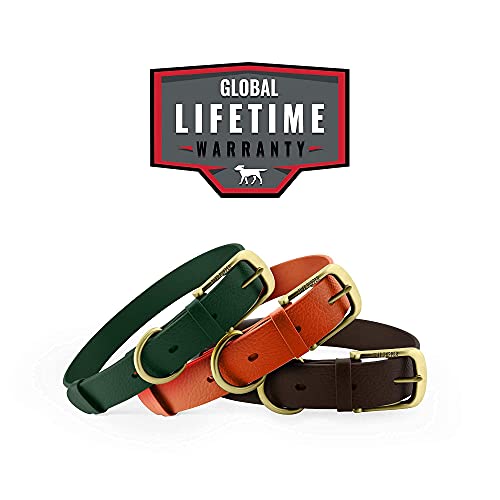 Tuff Pupper Classic Heavy Duty Dog Collar – Forest Green – Waterproof, Odor Proof, Rust-Proof Hardware, Sizes XS to Large